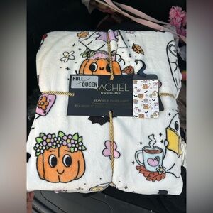 Rachel Roy Halloween Ghost reading book Queen Blanket
